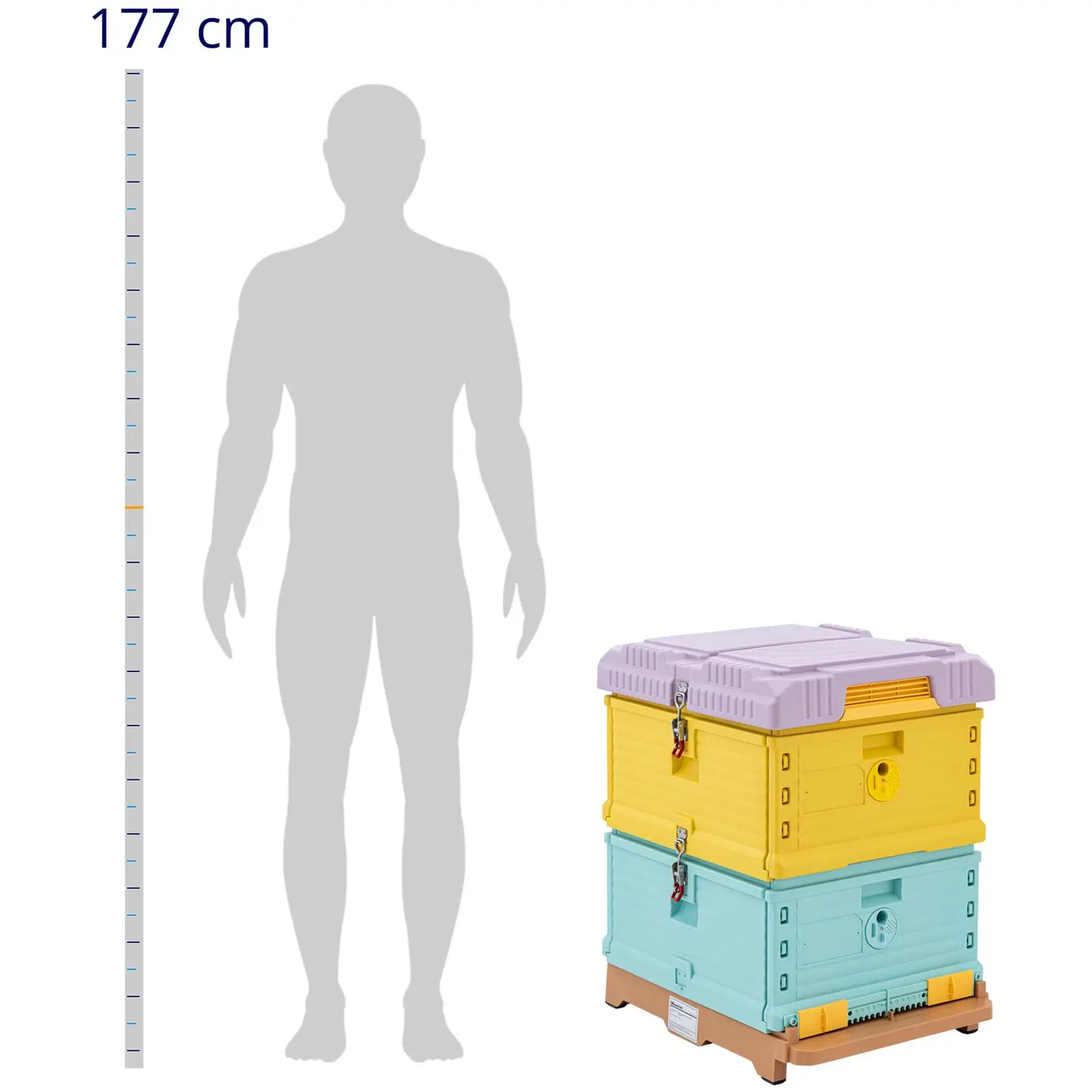 Méhkaptár - műanyag (polipropilén) - 54 x 44 cm - hőszigeteléssel