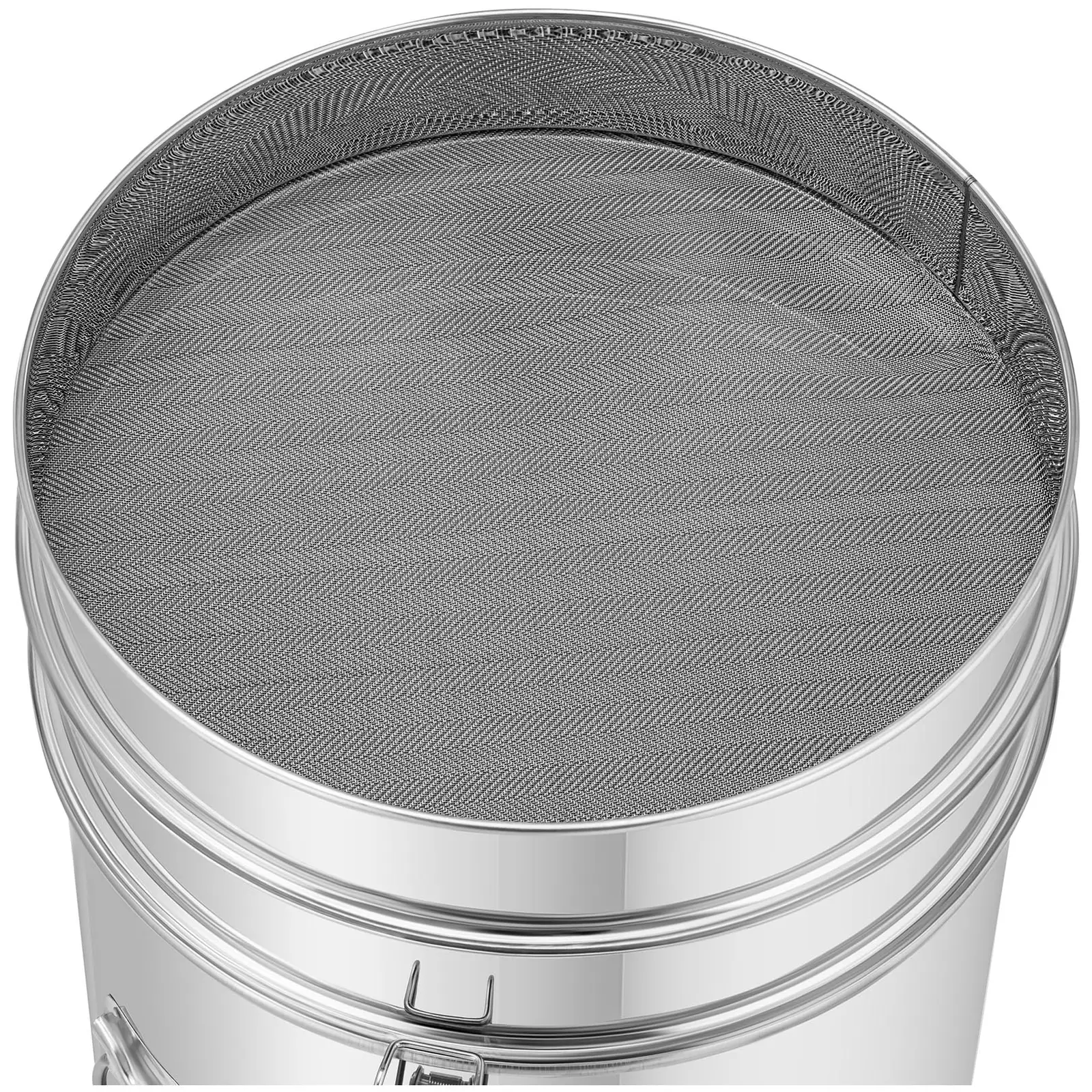 Separador de mel - 50 l - com filtro, tampa e válvula - aço inoxidável