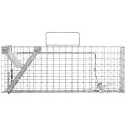 Trappola per animali - 48.5 x 15.5 x 19 cm - Dimensioni delle maglie: 25 x 25 mm