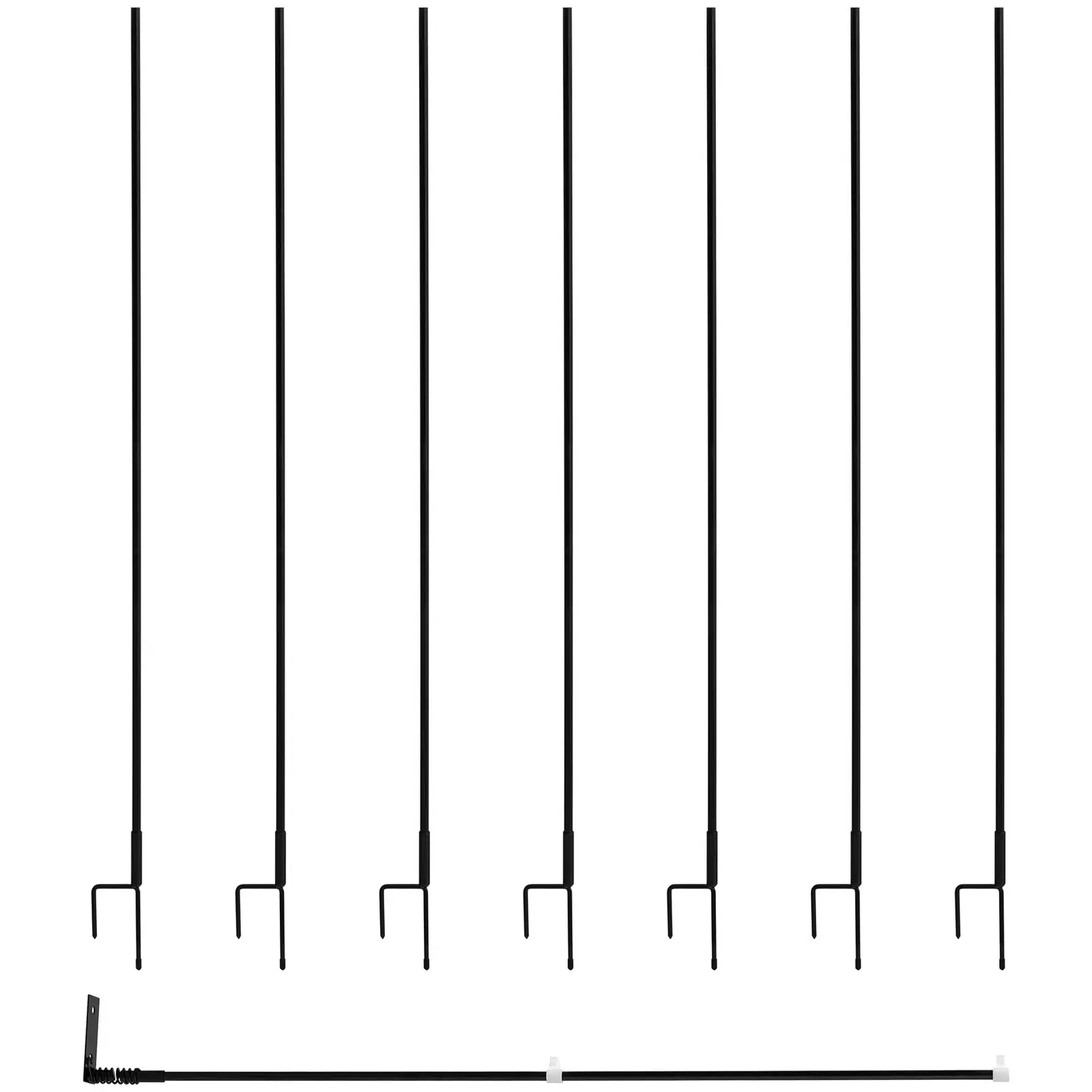 Recinto per polli - Altezza 125 cm - Lunghezza 15 m - Senza corrente