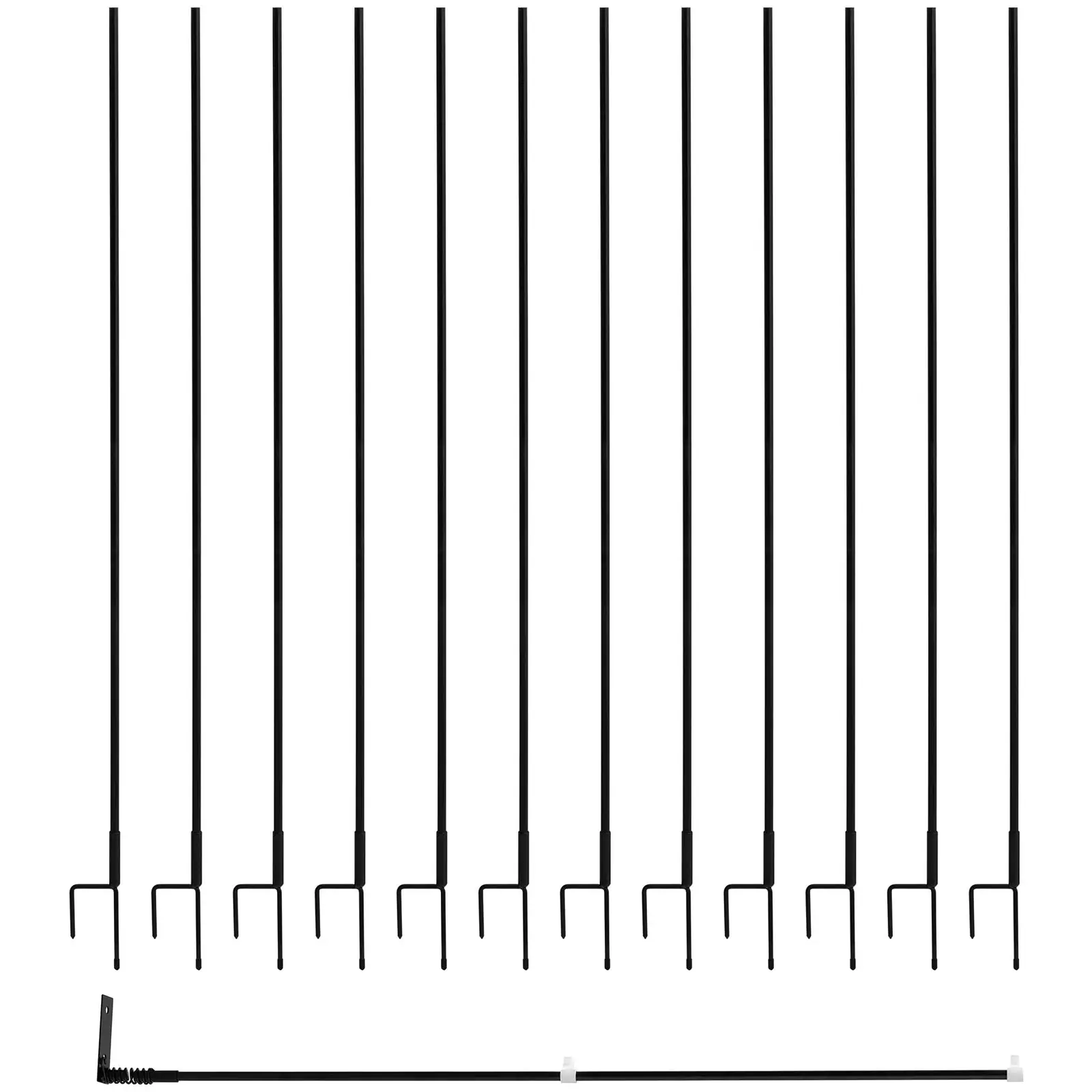 Recinto per polli - Altezza 125 cm - Lunghezza 25 m - Senza corrente