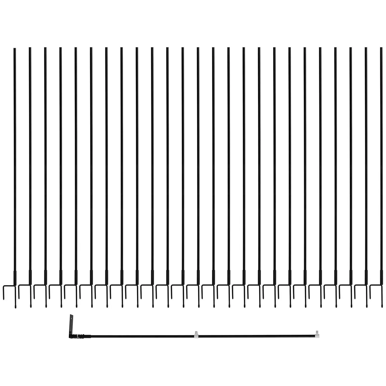 Hönsstängsel - höjd 125 cm - längd 50 m - utan elektricitet