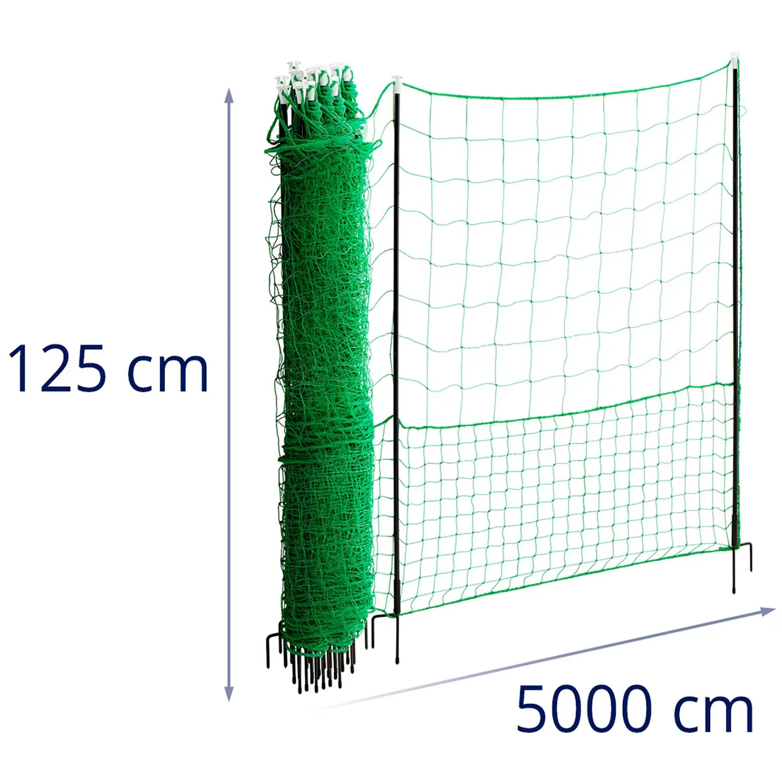 Hühnerzaun - Höhe 125 cm - Länge 50 m - ohne Strom