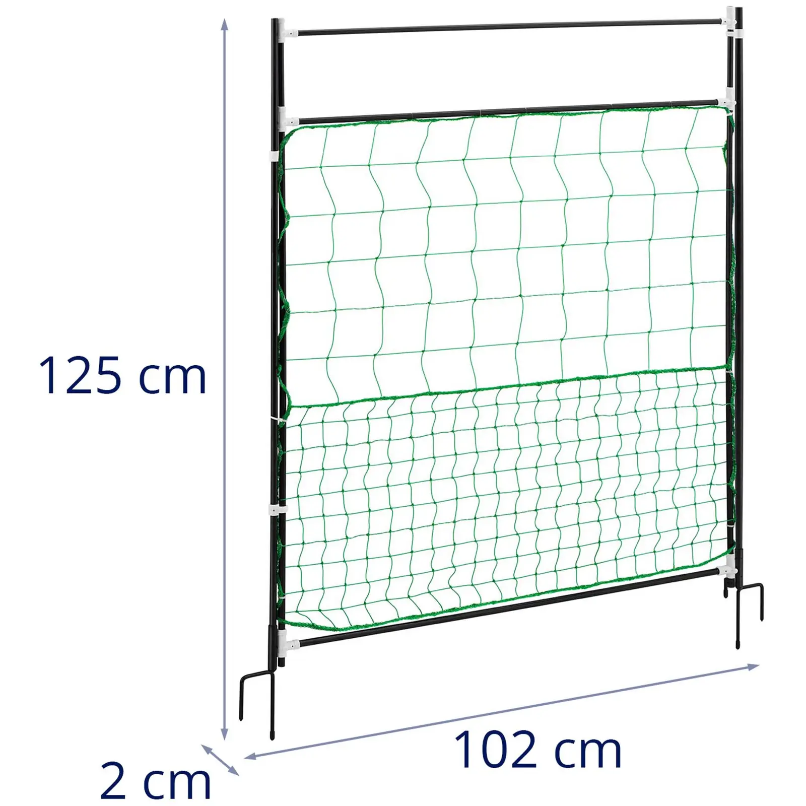 Chicken Coop Door - height 125 cm (Hole dimensions: 10 x 10 cm / 4,5 x 4,5 cm)