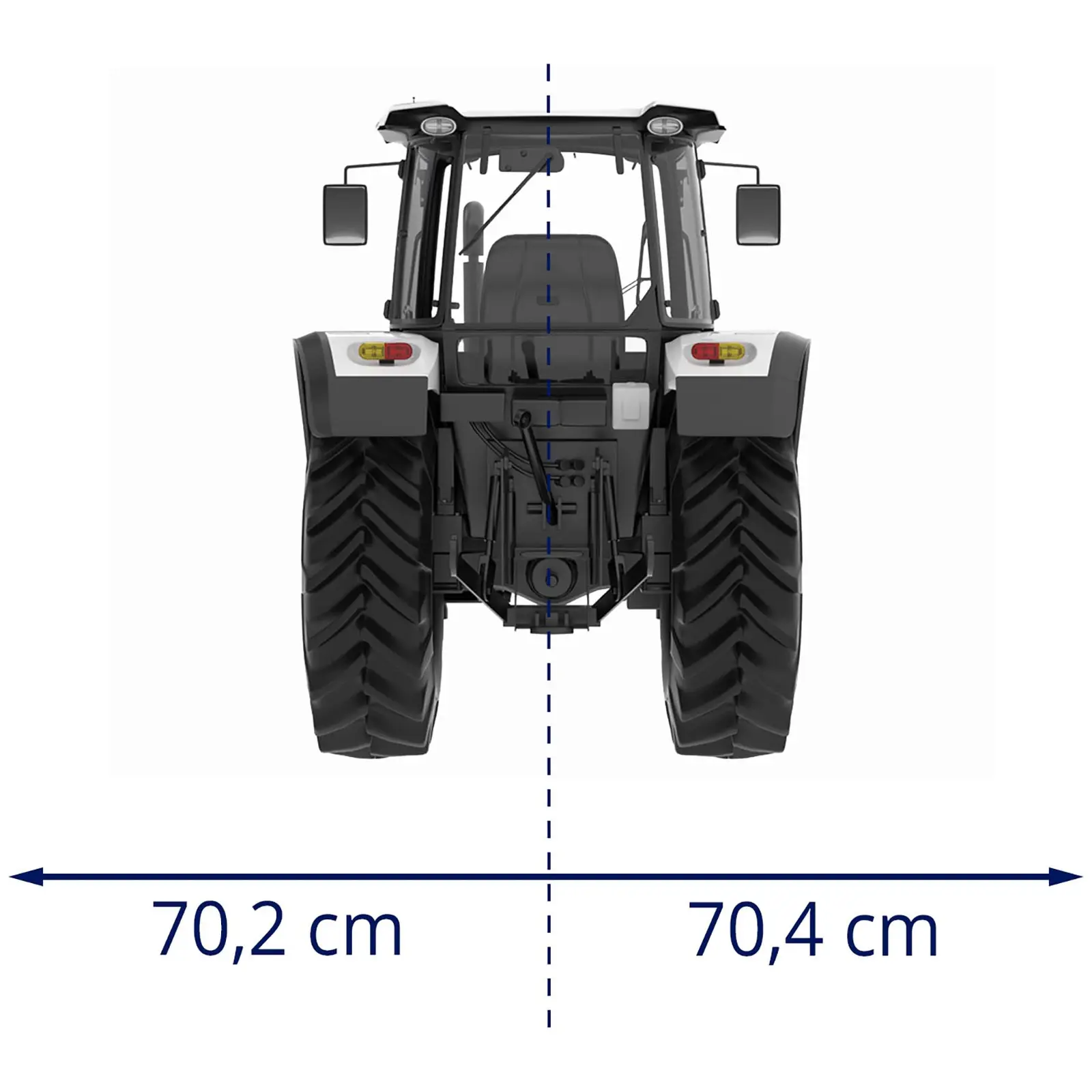 Desbrozadora para tractor - ancho de trabajo: 1250 mm - suspensión de tres puntos (cat. I)