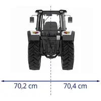 Slagleklipper til traktorer 1250 mm arbejdsbredde - trepunktsophæng (kat. I)