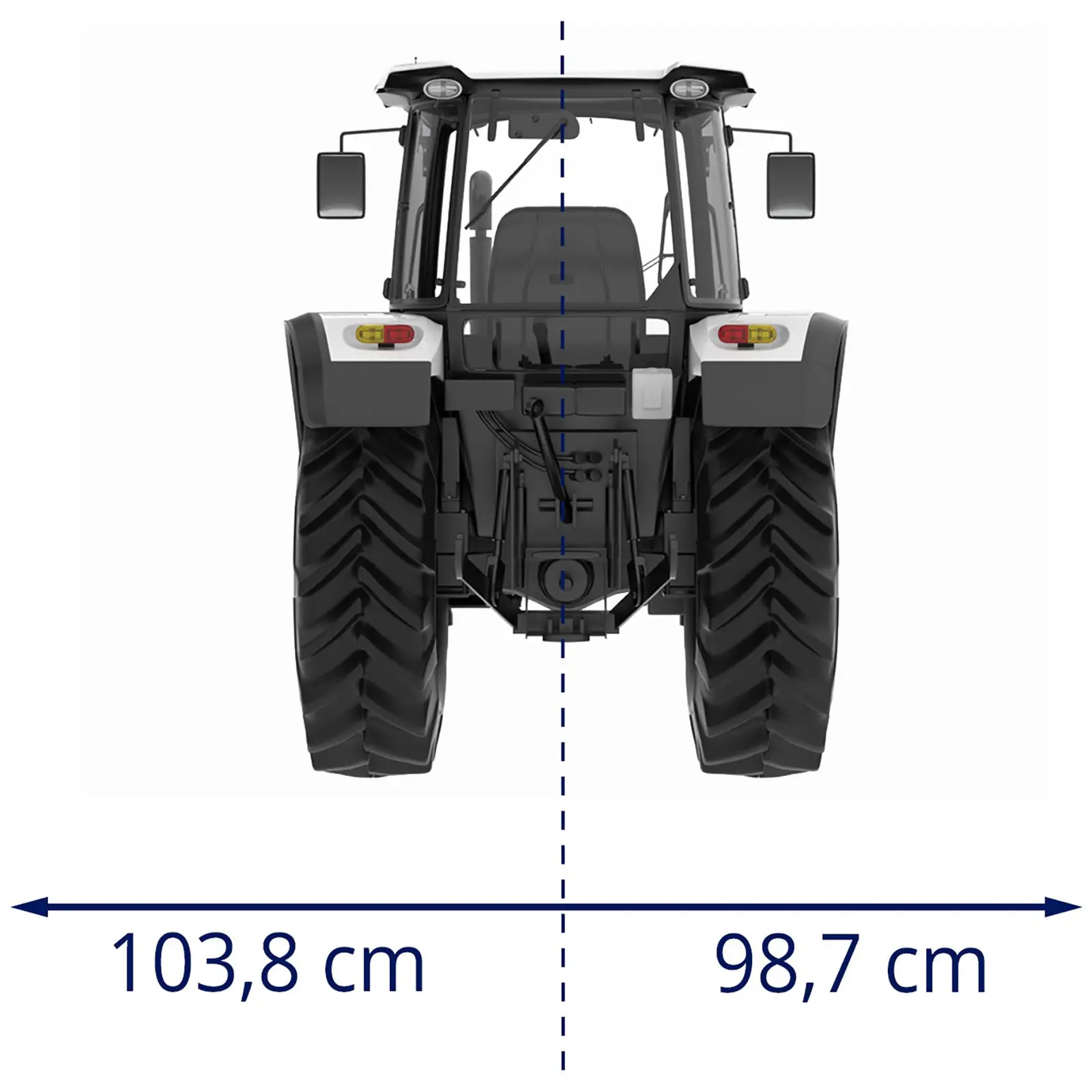 Desbrozadora para tractor - ancho de trabajo: 1800 mm - suspensión de tres puntos (cat. I/II) - rodillo autolimpiante