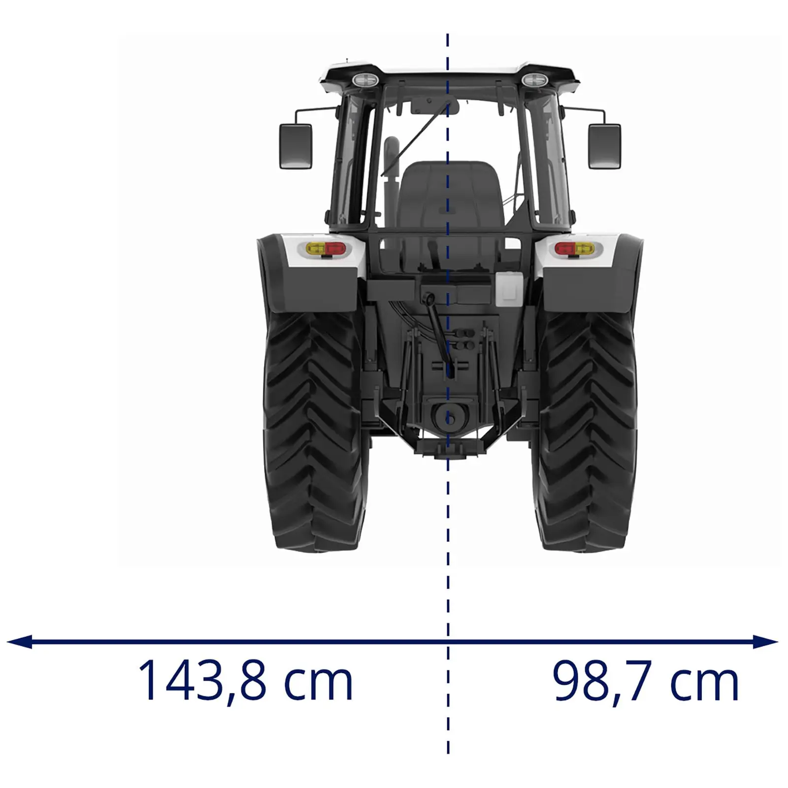 Slagleklipper til traktor - 2150 mm arbejdsbredde - trepunktsophæng (kat. I/II) - selvrensende valse