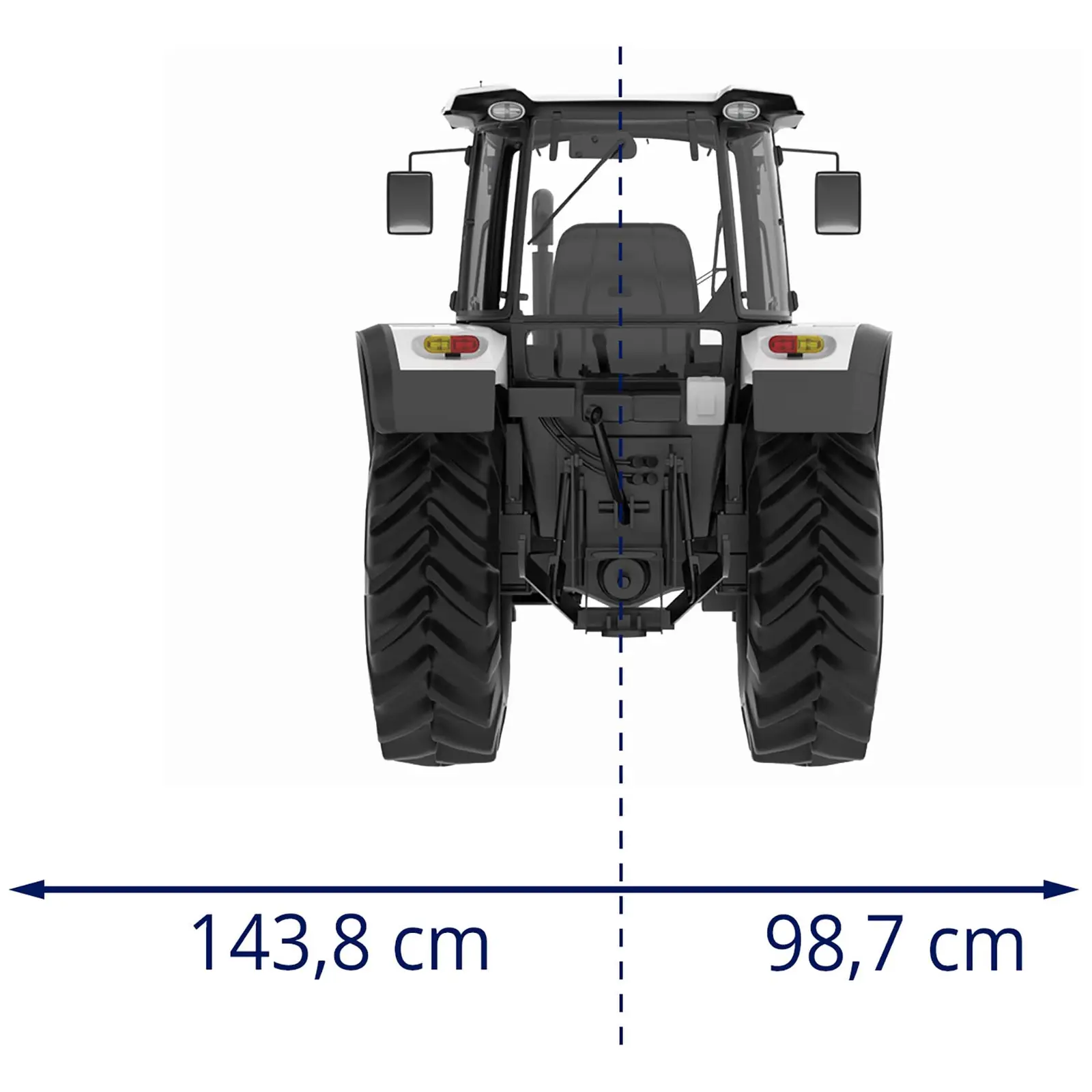 Slagleklipper til traktor - 2150 mm arbejdsbredde - trepunktsophæng (kat. I/II) - selvrensende valse (Emissionsstøjniveau: 97 dB)