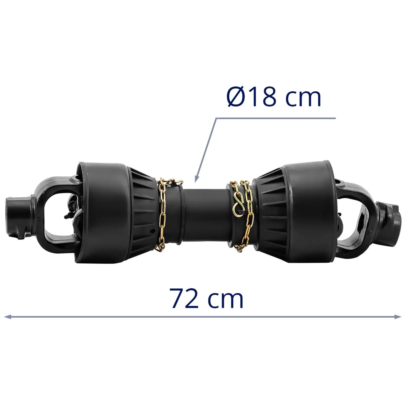 PTO Shaft with length adjustment - 62 - 72 cm - 1 3/8" / 6 teeth