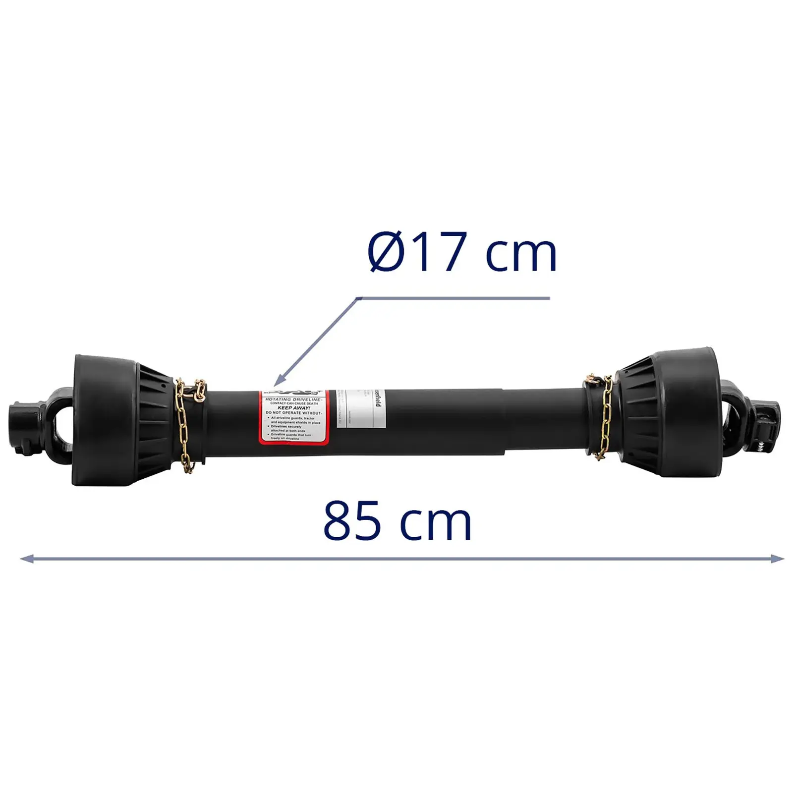 PTO Shaft with length adjustment - 85 - 110 cm - 1 3/8" / 6 teeth