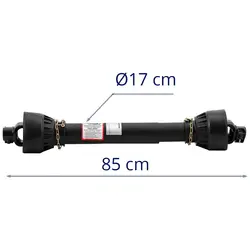 Arbre de transmission avec compensation de longueur - 85 - 110 cm - 1 3/8 pouce / 6 cannelures