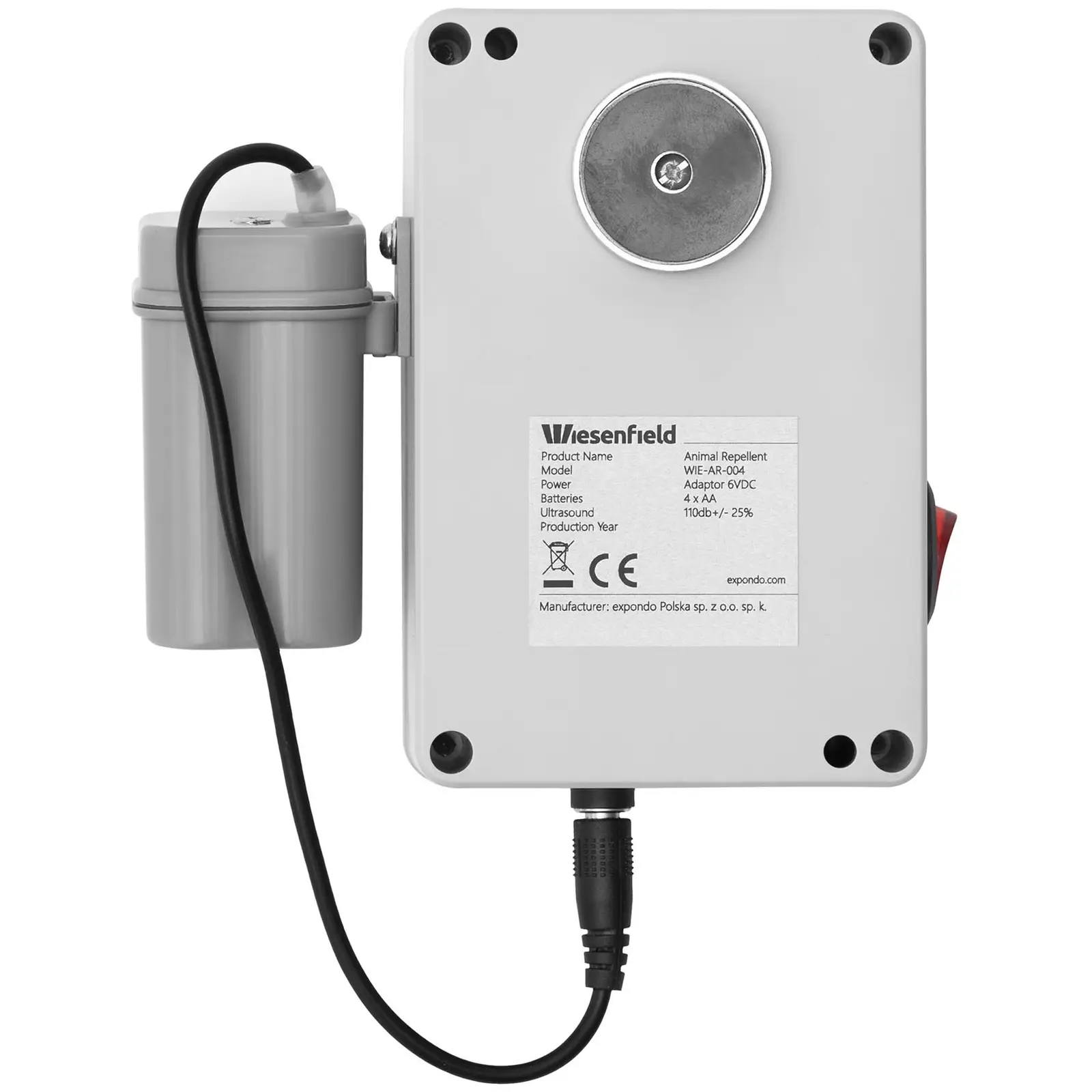 Ultraschall Tiervertreiber - 1500 m² - 360° (Batteriebetrieben: Ja)