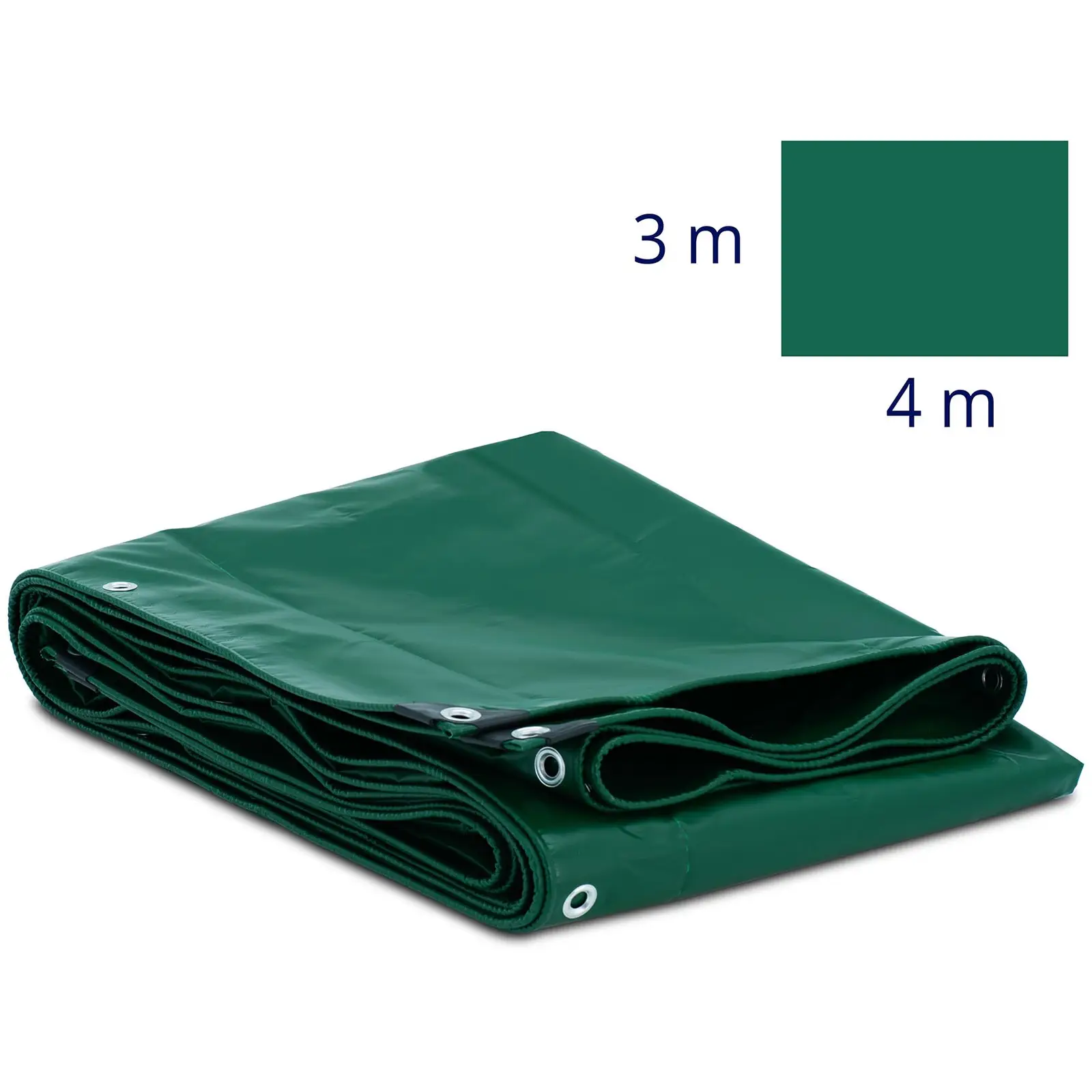 Plandeka - z oczkami - 400 x 300 cm - PVC - 650 g/m²