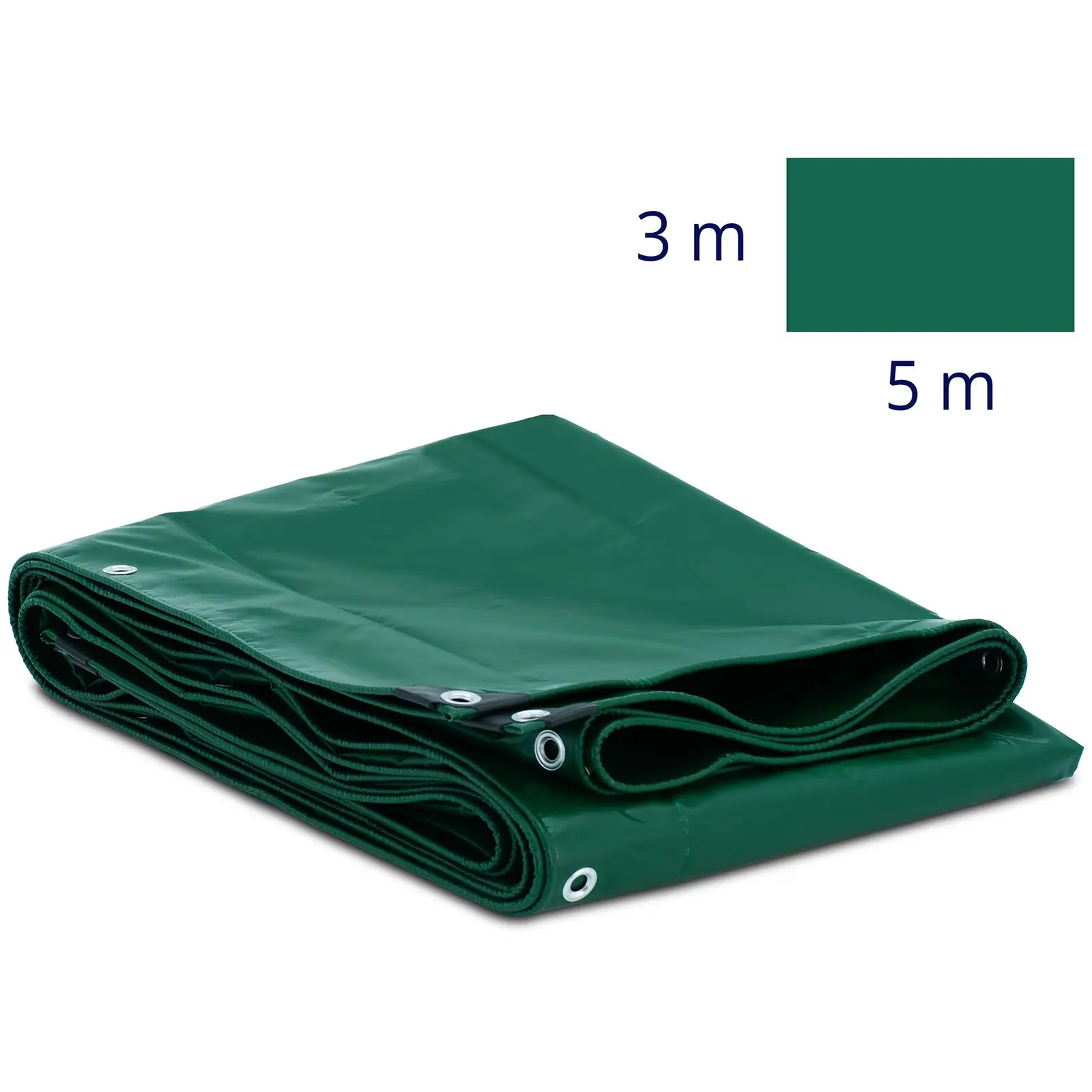 Plandeka - z oczkami - 500 x 300 cm - PVC - 650 g/m²