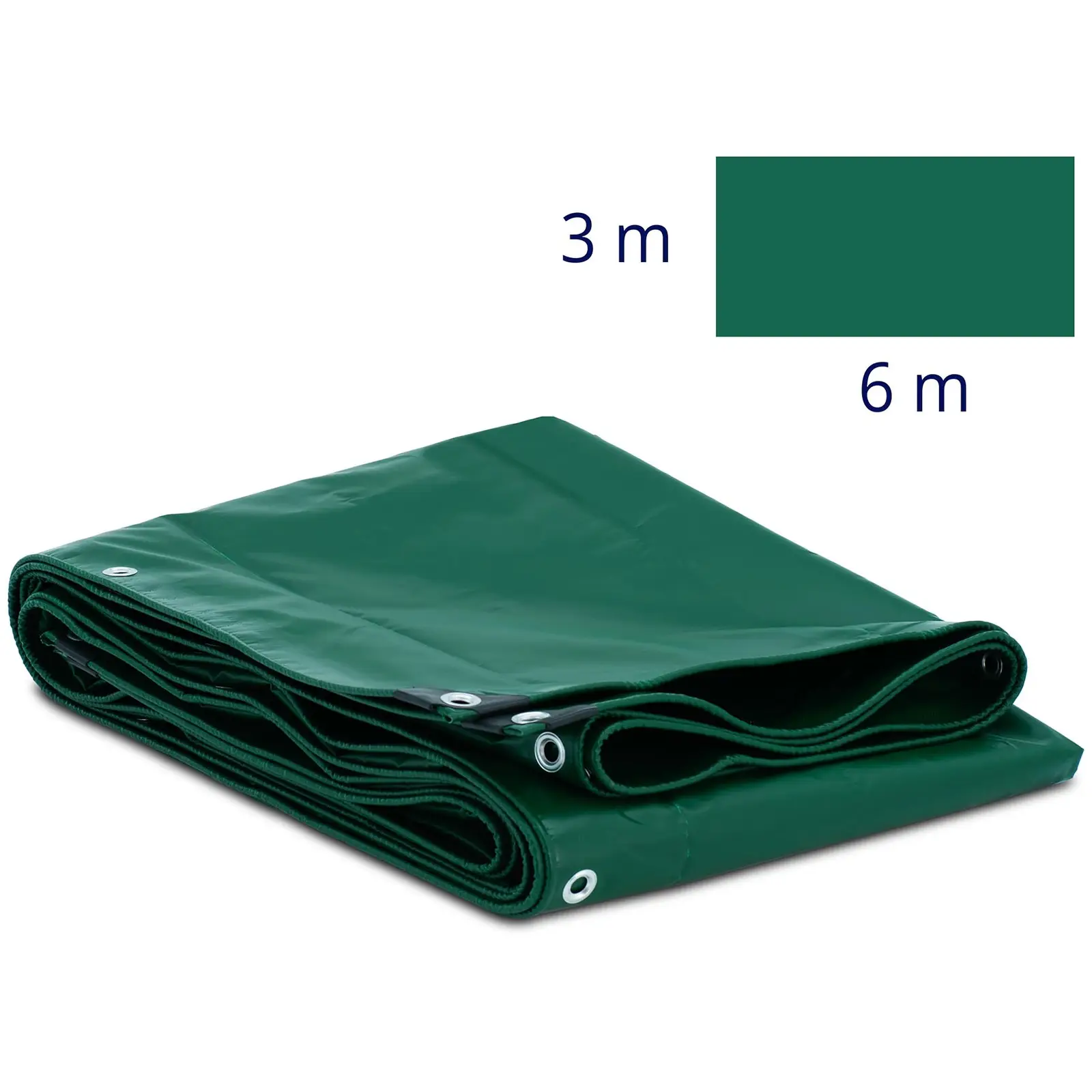 Plandeka - z oczkami - 600 x 300 cm - PVC - 650 g/m²