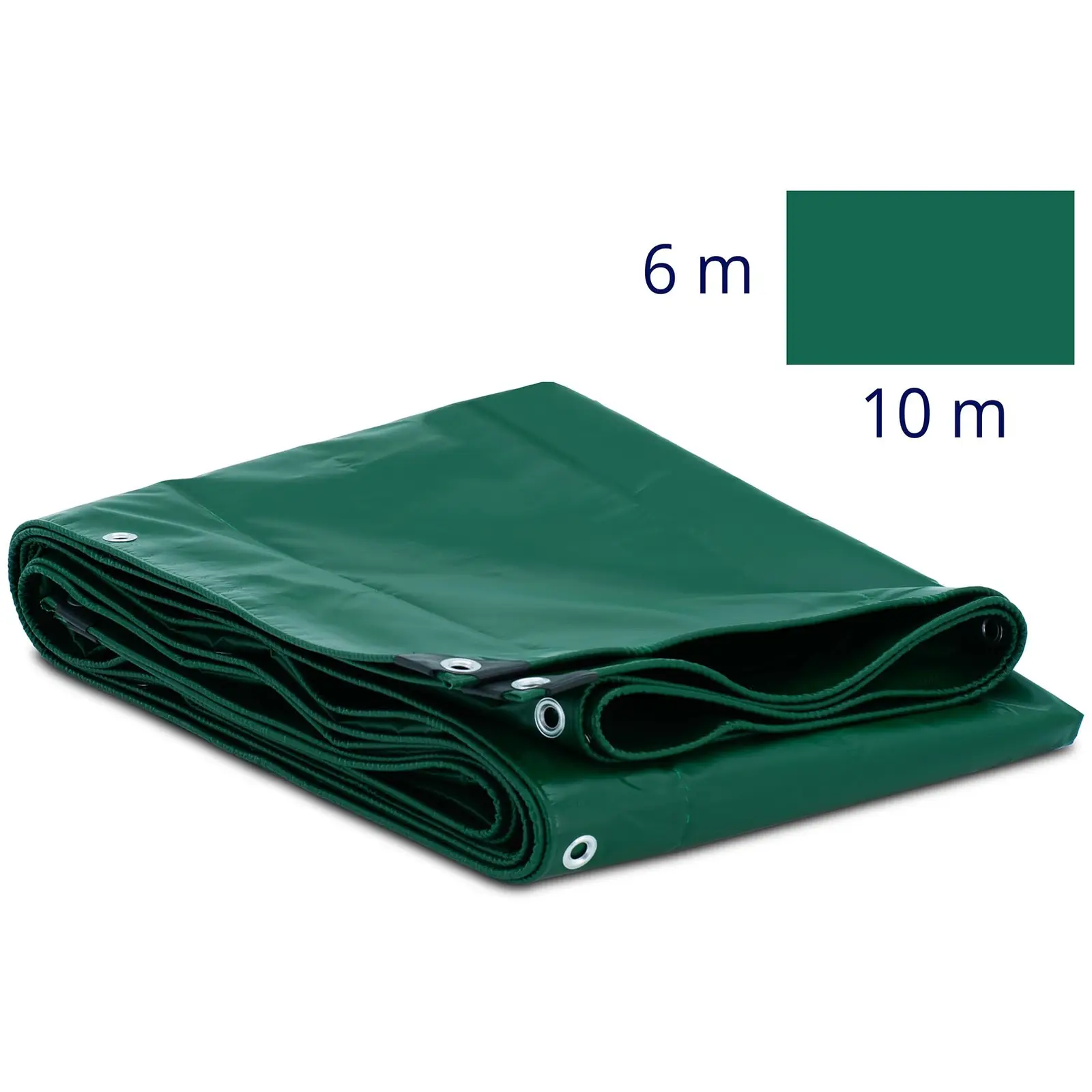 Bâche de protection - avec œillets - 1000 x 600 cm - PVC - 650 g/m²
