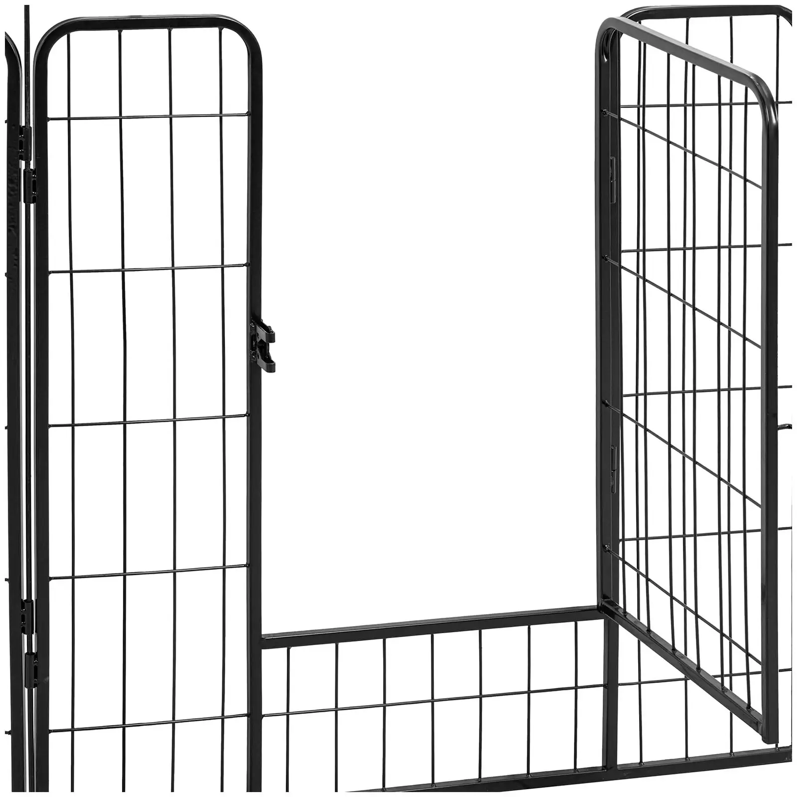 Enclos pour chiots - avec porte - 10 segments modulaires - pour l'intérieur et l'extérieur - 4