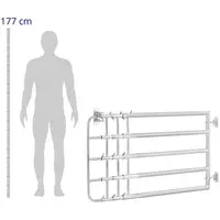 Nastavitelná pastevní brána - výška: 91 cm - délka: 1 500–4 000 mm