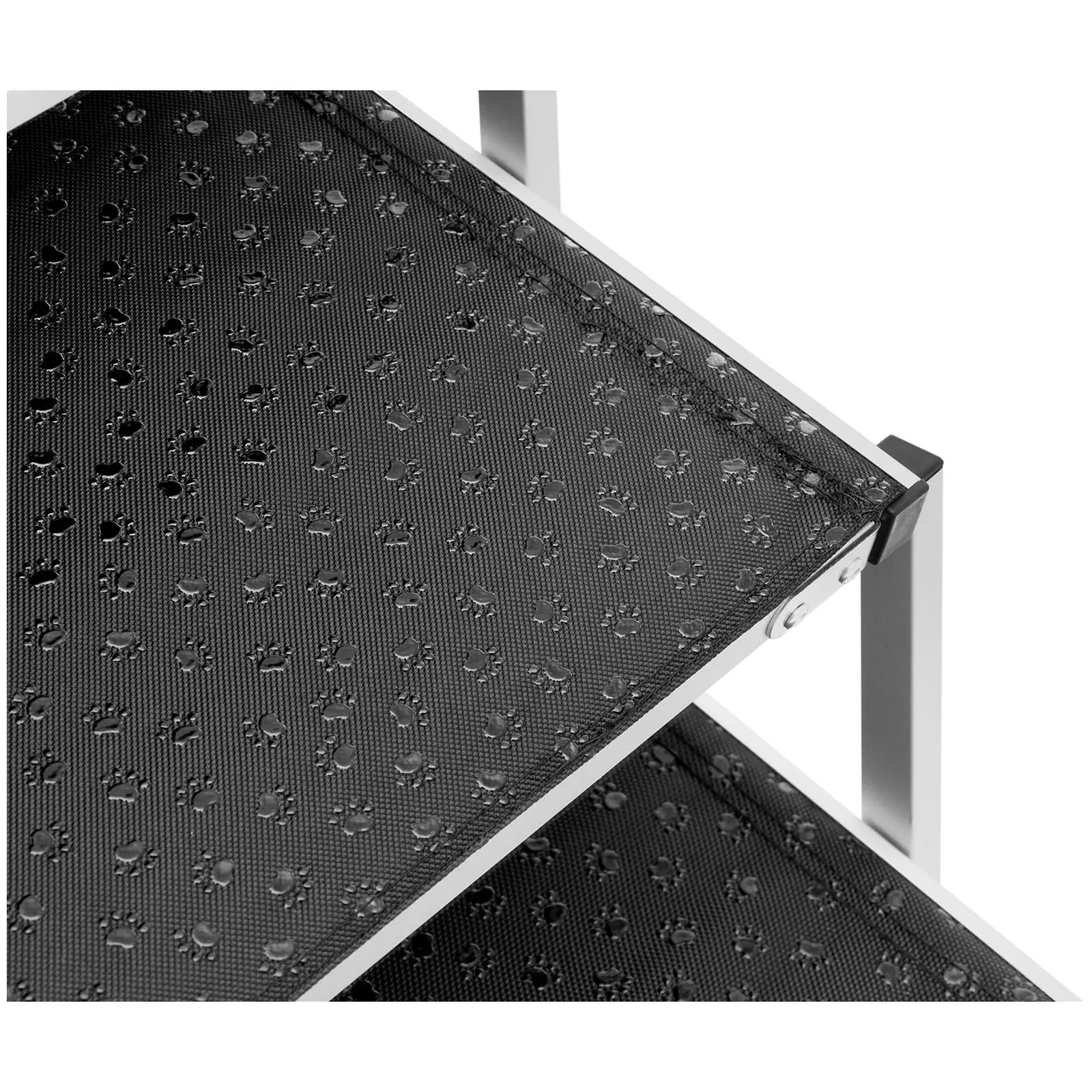 Schody pro psy - výška: 71 cm - 68 kg - 5 schůdků (Materiál: Hliník)