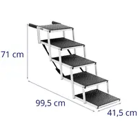 Stopnice za pse - višina: 71 cm - 68 kg - 5 stopnic