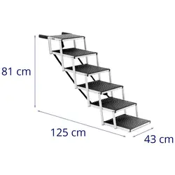 Dog Steps - Height: 81 cm - 68 kg - 6 steps