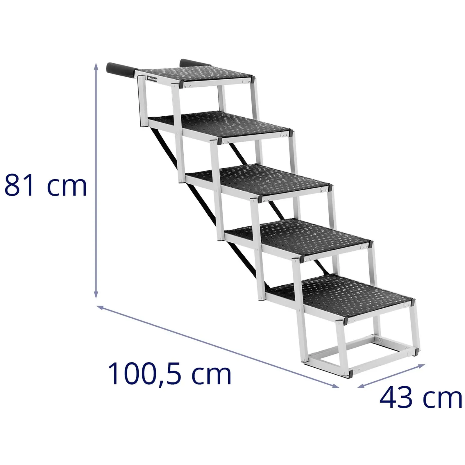 Kutyalépcső - magasság: 81 cm - 68 kg - 5 lépcsőfok