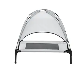 Pet tent with roof - 77 x 62 x 70 cm - grey