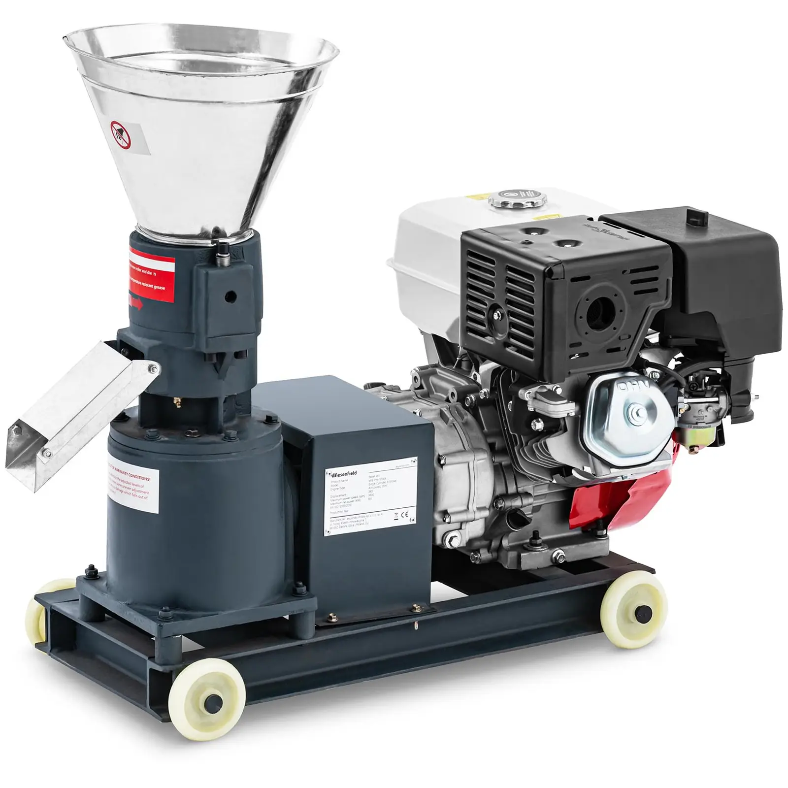 Pellet Machine - 60 - 100 kg/h - 7.5 HP - Ø 120 mm