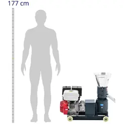 Pelletsmølle - 90 - 120 kg/t - 7.5 PS - Ø 150 mm