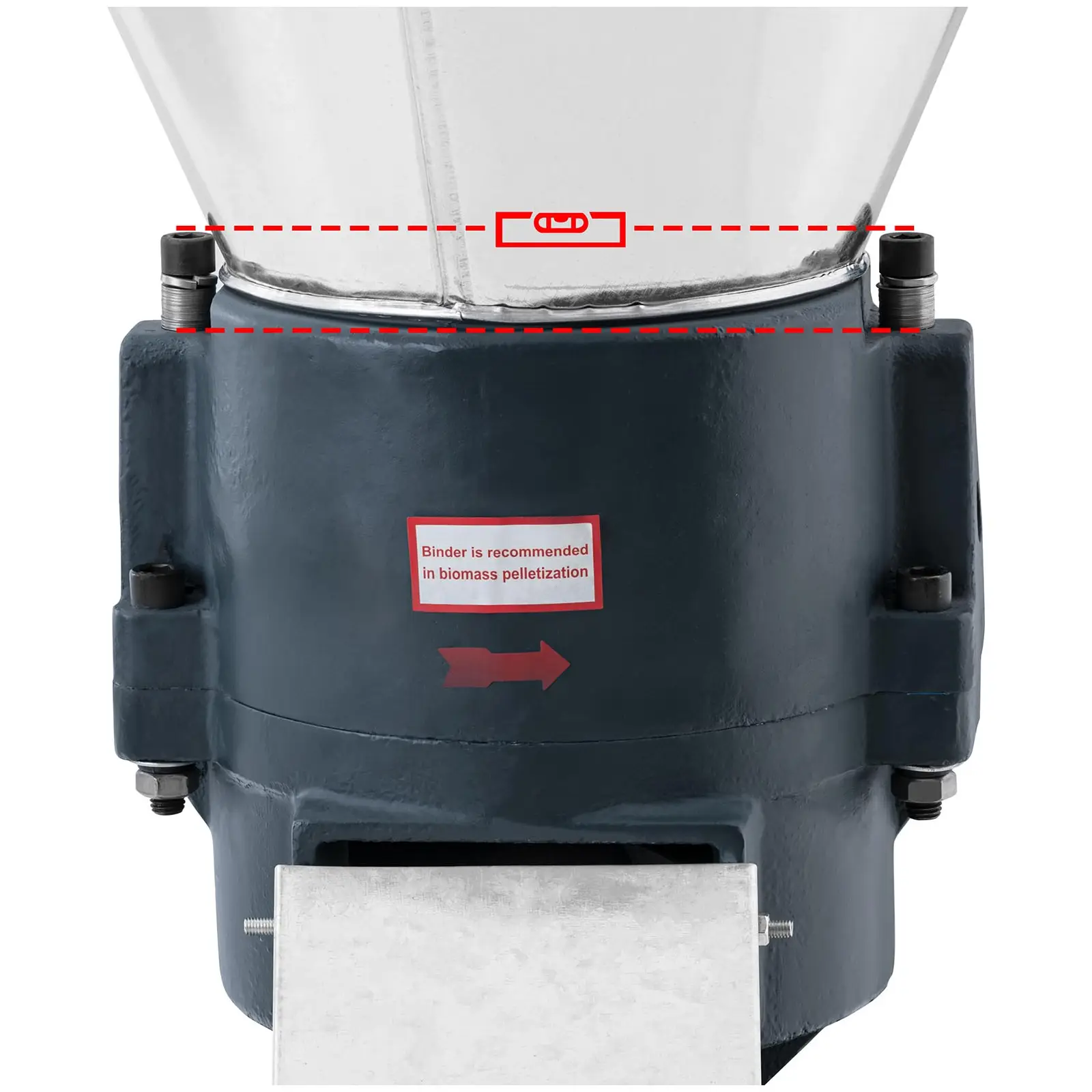 Presse à granulés - 200 - 300 kg/h - 7500 W - Ø 200 mm (Vitesse de rotation [tr/min]: 1455)