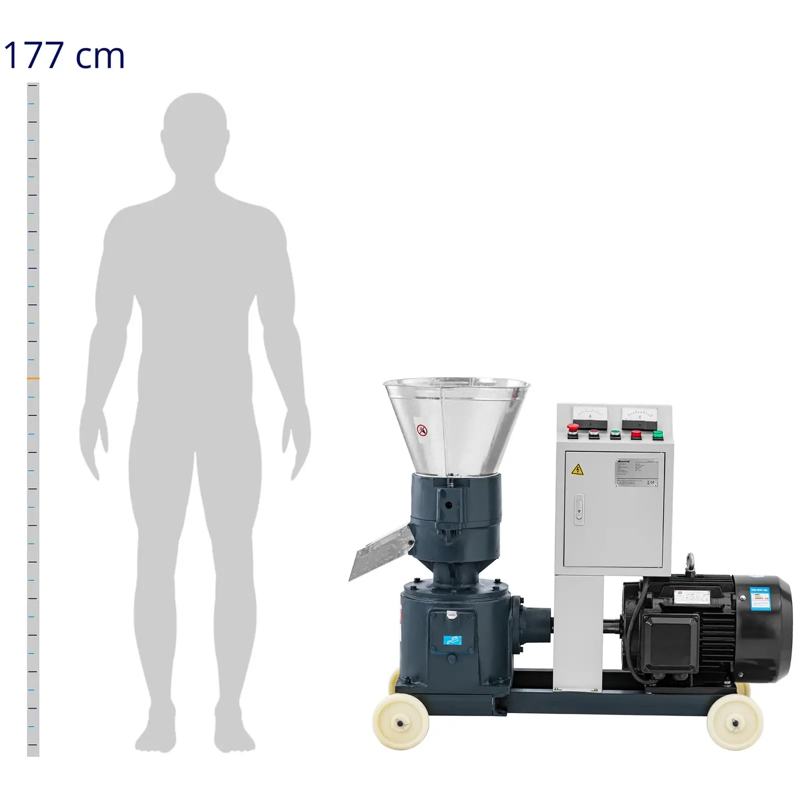 B-zboží Lis na pelety - 300–400 kg/h - 11 000 W - Ø 230 mm (Maximální výkon: 11 kW)