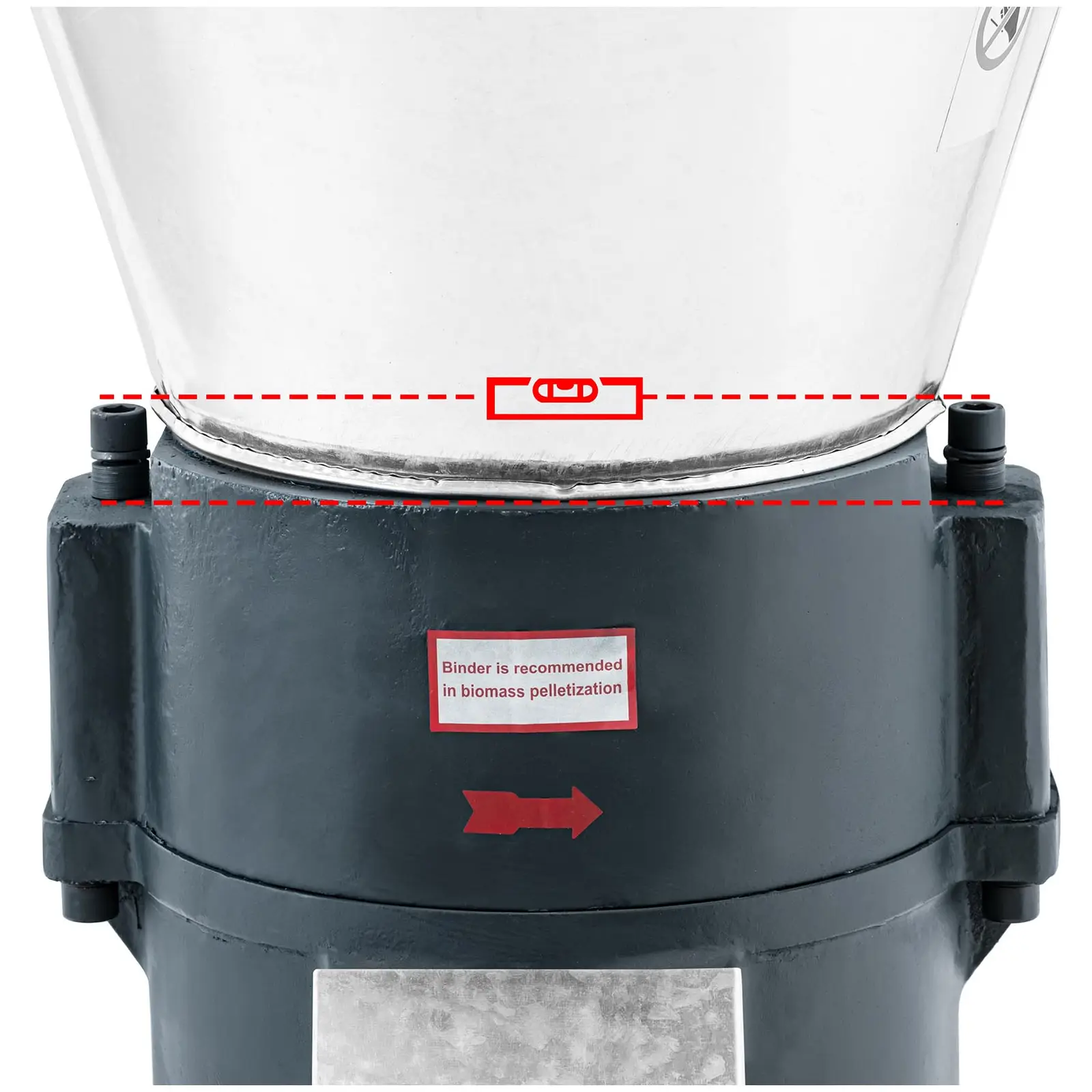 B-zboží Lis na pelety - 300–400 kg/h - 11 000 W - Ø 230 mm (Rotační rýchlost [ot/min]: 1465)
