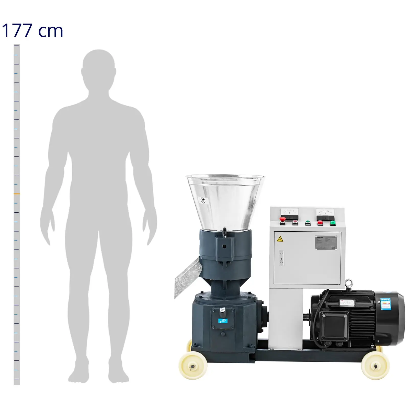 Lis na pelety – 400–600 kg/h - 15 000 W - Ø 260 mm (Maximální výkon: 15 kW)