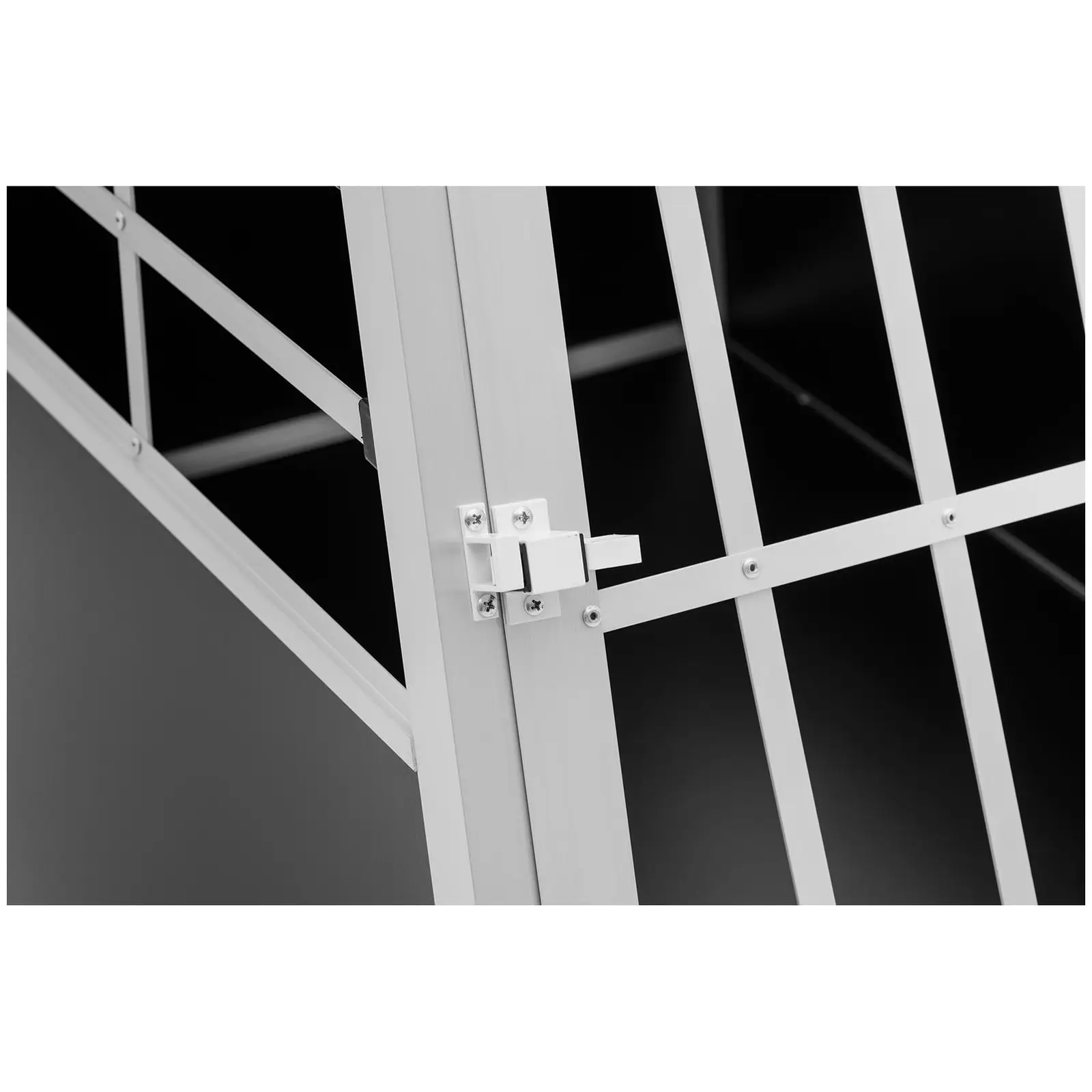 Přepravní box pro psa - hliník - sešikmený tvar - 91 x 65 x 70 cm (Úhly [°]: 65/85)