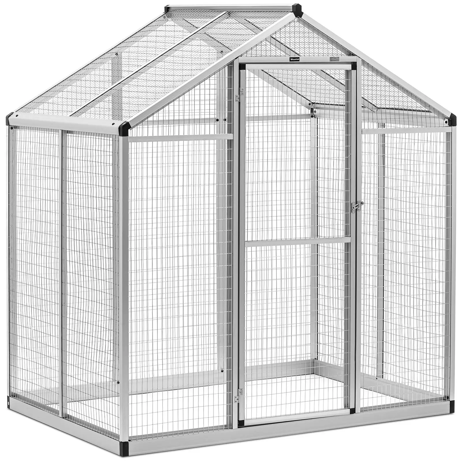 Kakkoslaatu Lintuhäkki ulos - 122 x 178 x 195 cm - alumiini - Tuotekuva