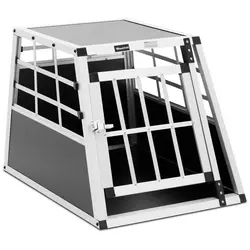 Transporter dla psa - aluminiowy - kształt trapezu - 55 x 70 x 50 cm