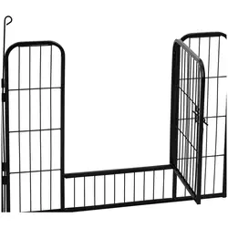 Enclos pour chien - avec porte - 8 segments modulaires - 61 cm de haut