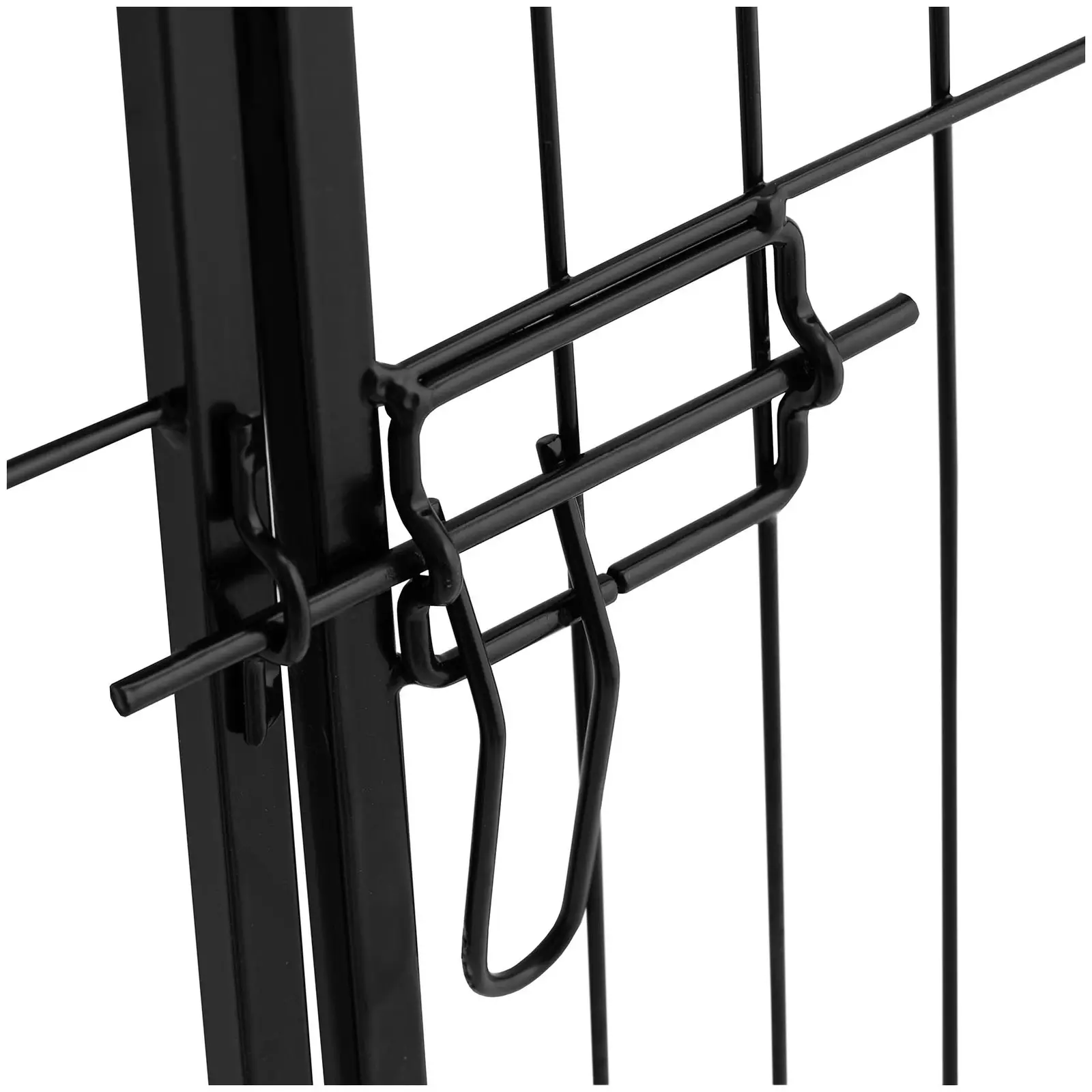 Ohrádka pro štěňata - s dvířky - 8 modulárních segmentů - výška 81 cm (Materiál: Guma)