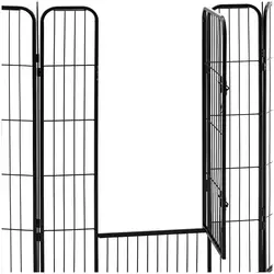 Valphage - Med dörr - 8 staketdelar - 100 cm i höjd