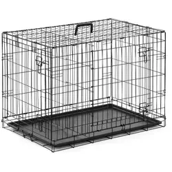 Caja transportadora de perros - 92 x 60 x 66 cm - hierro