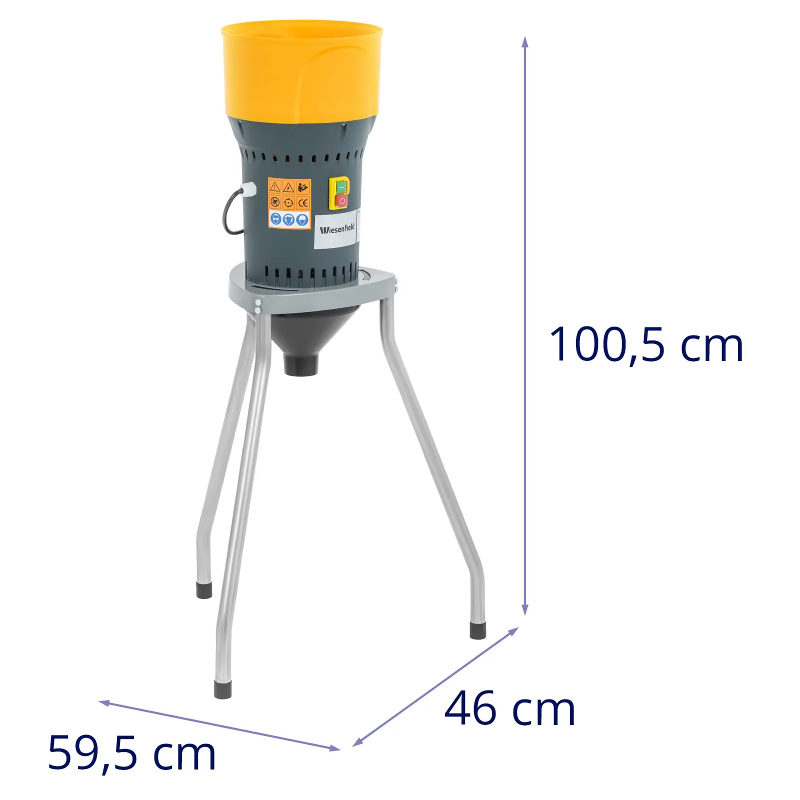 Moulin à céréales électrique - 300 kg/h - 1 300 W - avec support