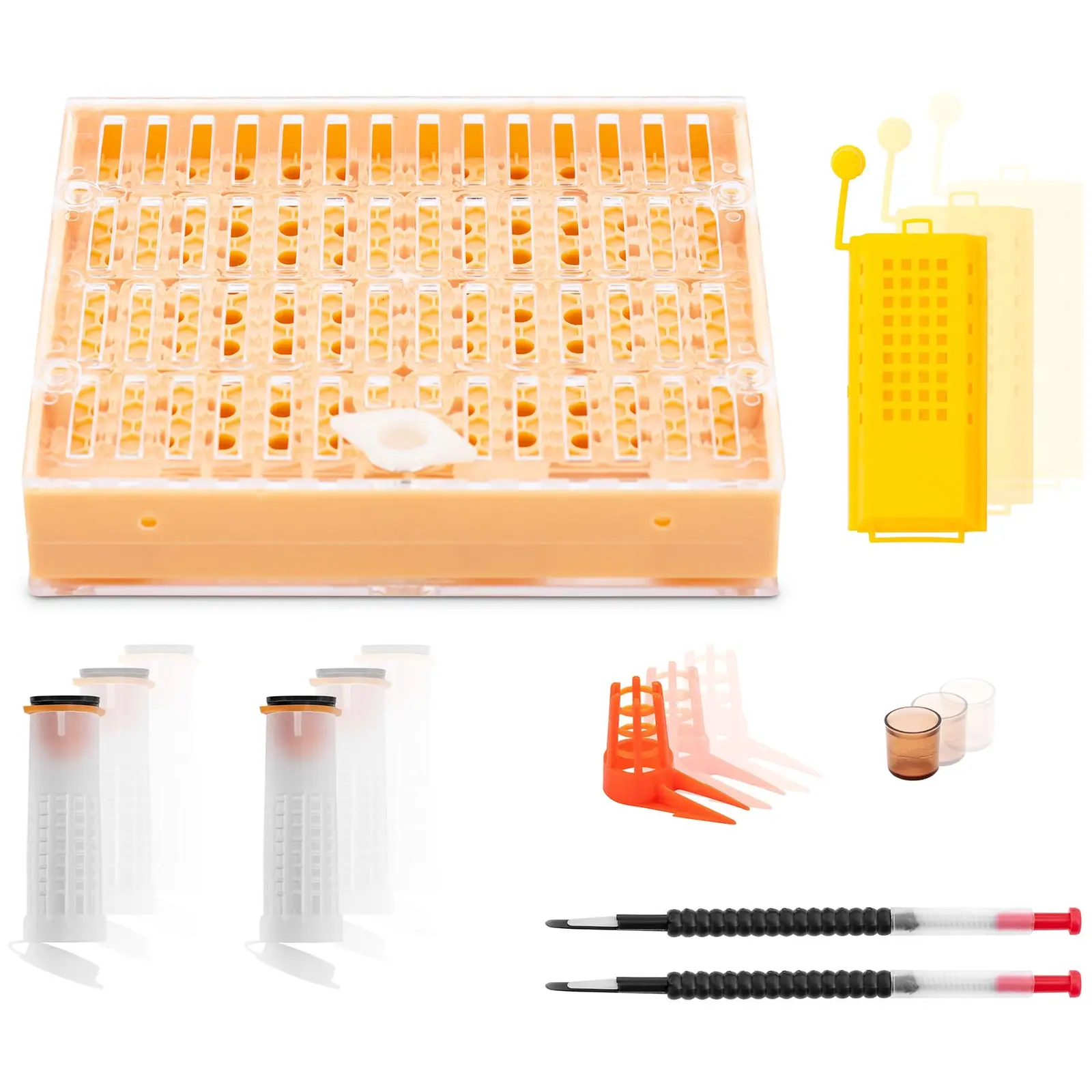 Beekeeping Starter Kit - queen rearing - 322-pcs - transfer spoon - cell cups - hatching cells