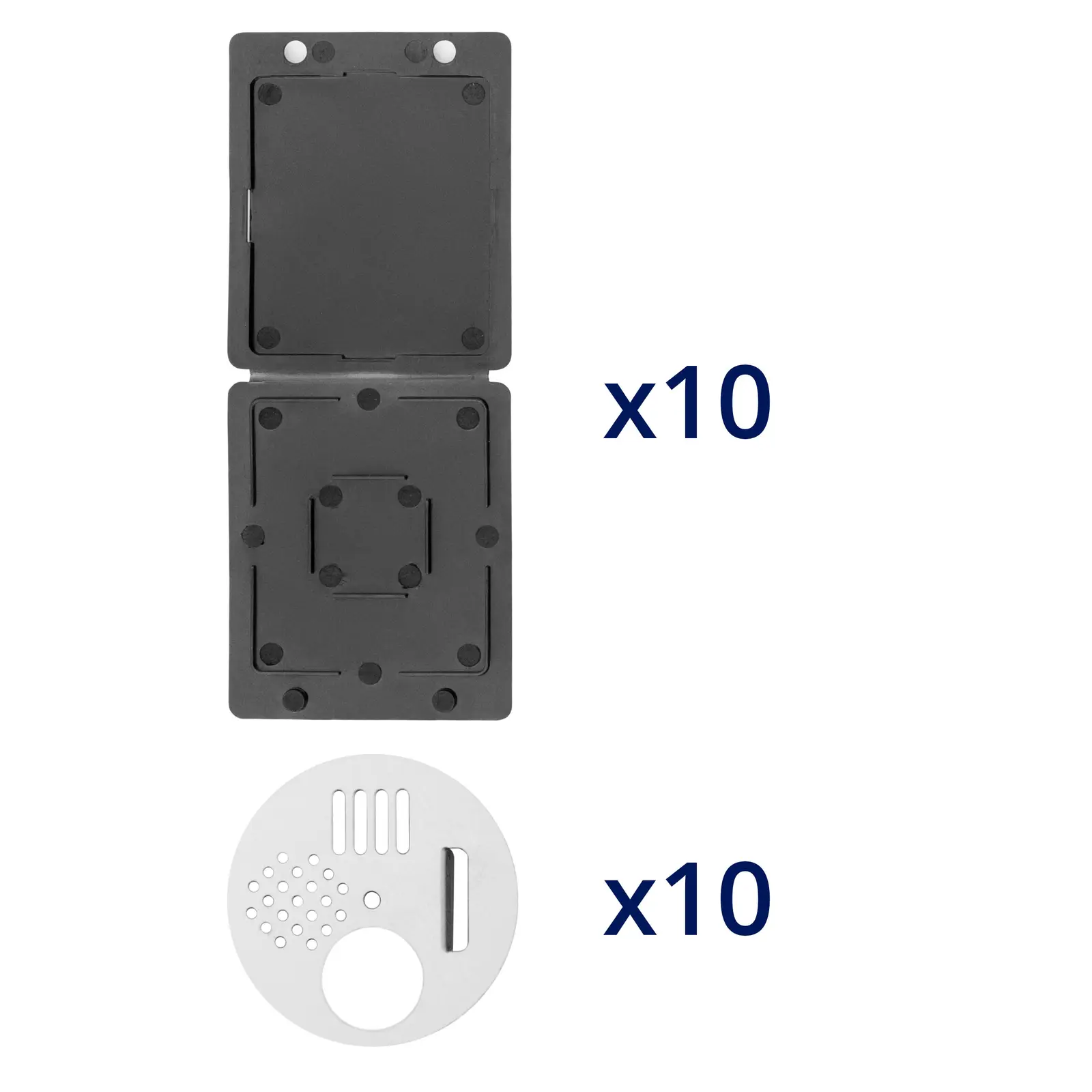 Kit de apicultura - 28 artigos - cinzel de apicultura - fita de atar - apanhador de pólen - isolador - armadilha para pequenos besouros da colmeia (Dimensões (CxLxA): 59 x 58 x 17 cm)