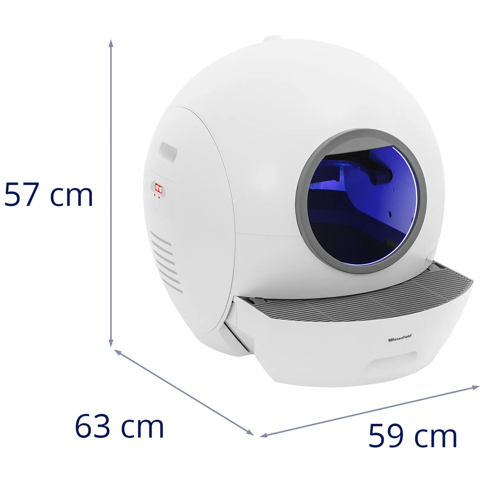 Selvrensende kattedo - appkontroll - Ø 24 cm åpning - UV-sterilisering