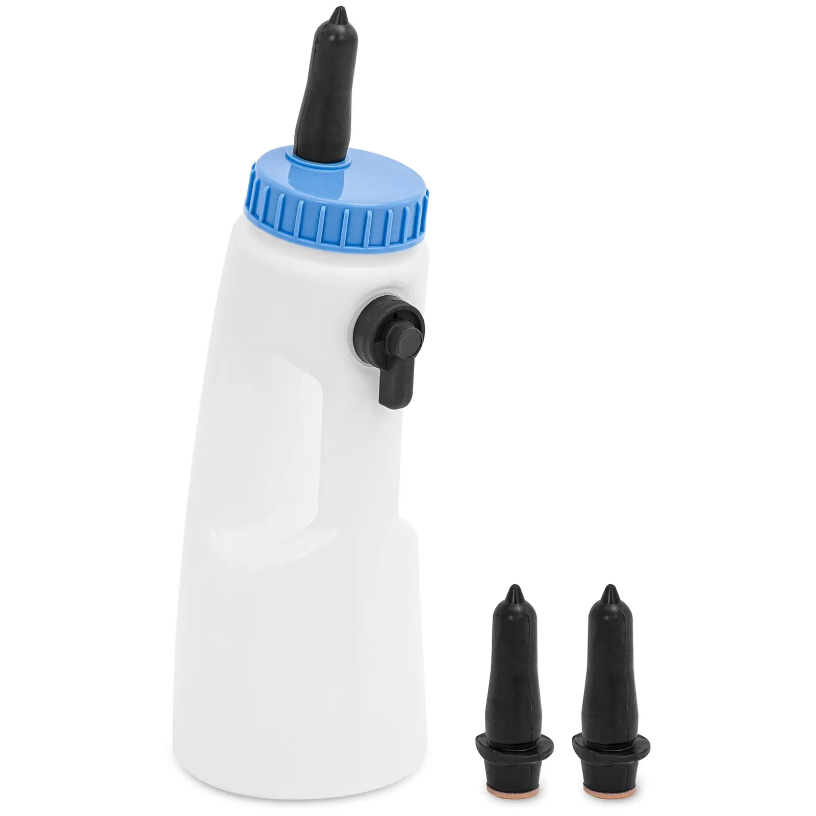 Calf Feeding Bottle - 2.5 l - 3-way dosing tap - incl. 3 teats