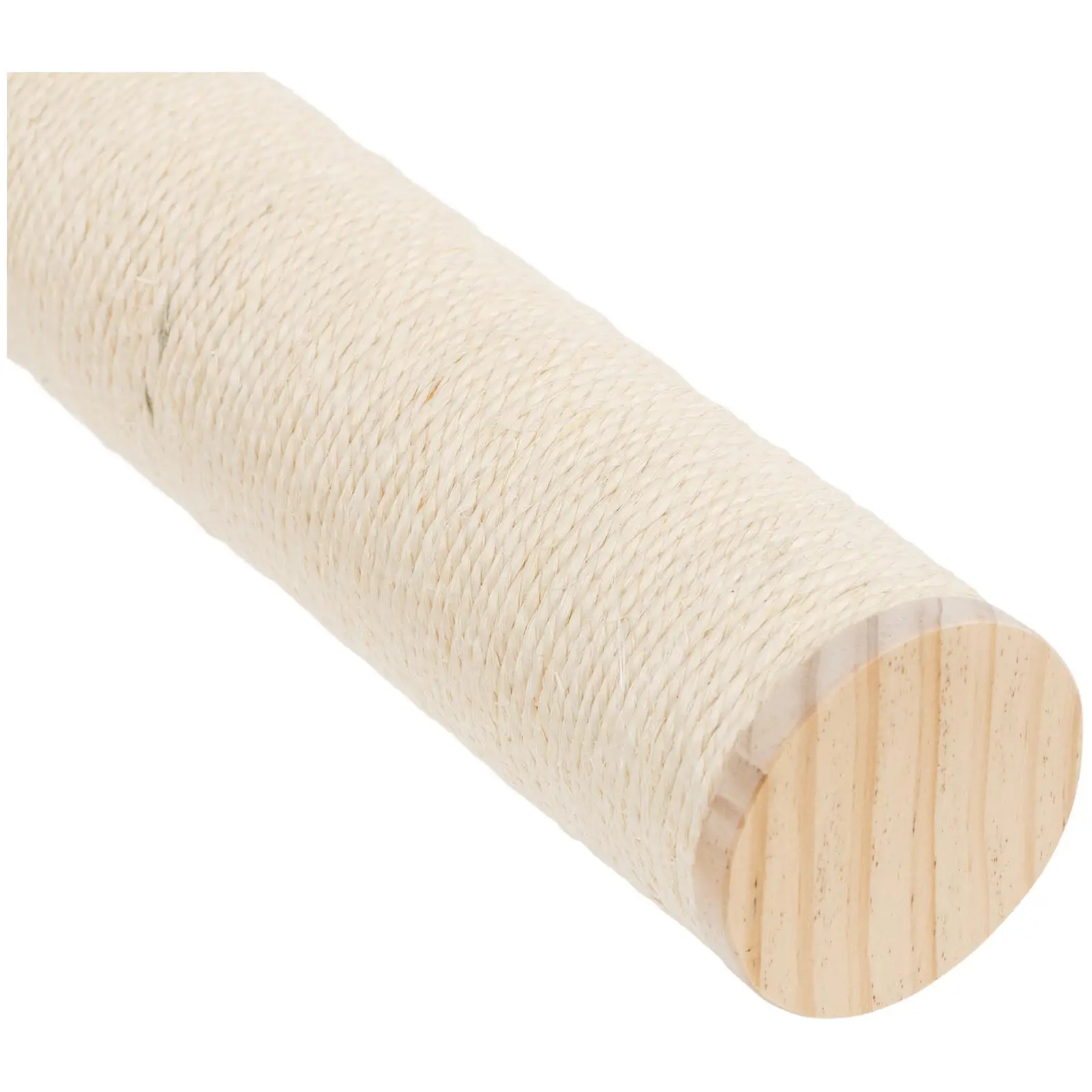 Kattenhangmat met kattentrap - 2 spijlen - hout / sisal / stof