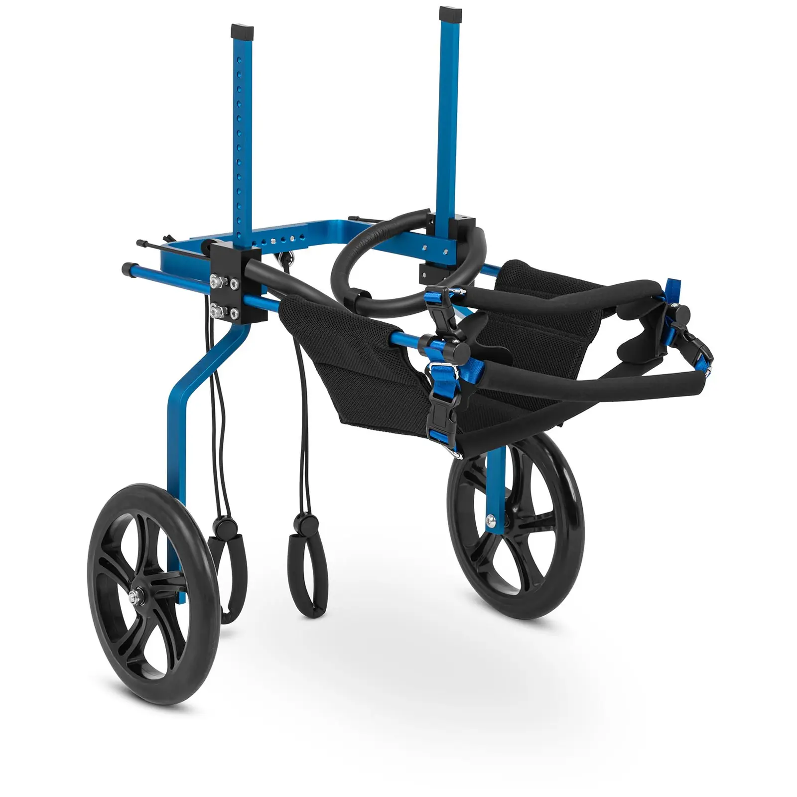 Инвалидна количка за големи кучета - задни крака - регулируема - алуминиева рамка