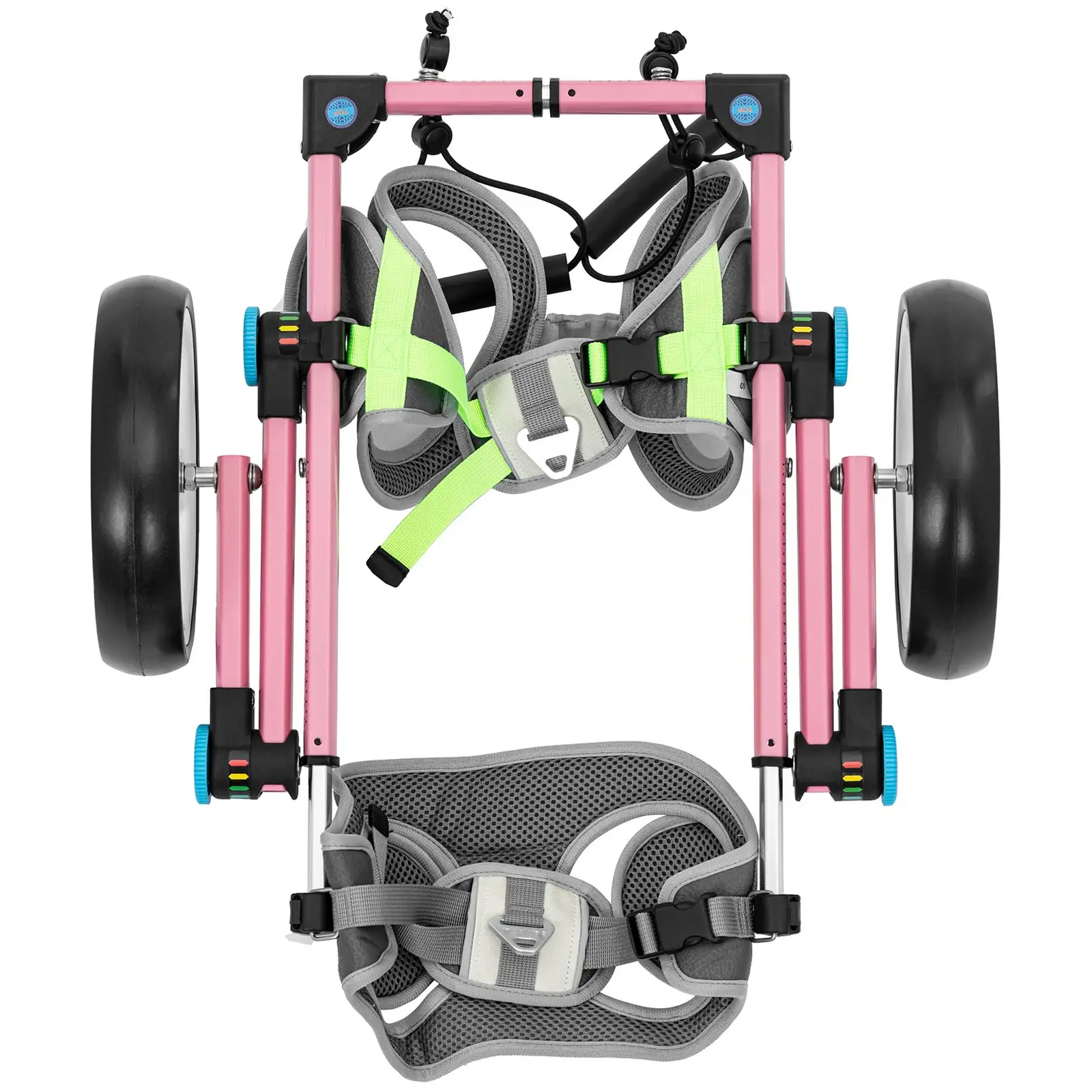 Silla de ruedas para perros pequeños - patas traseras - ajustable - estructura de aluminio