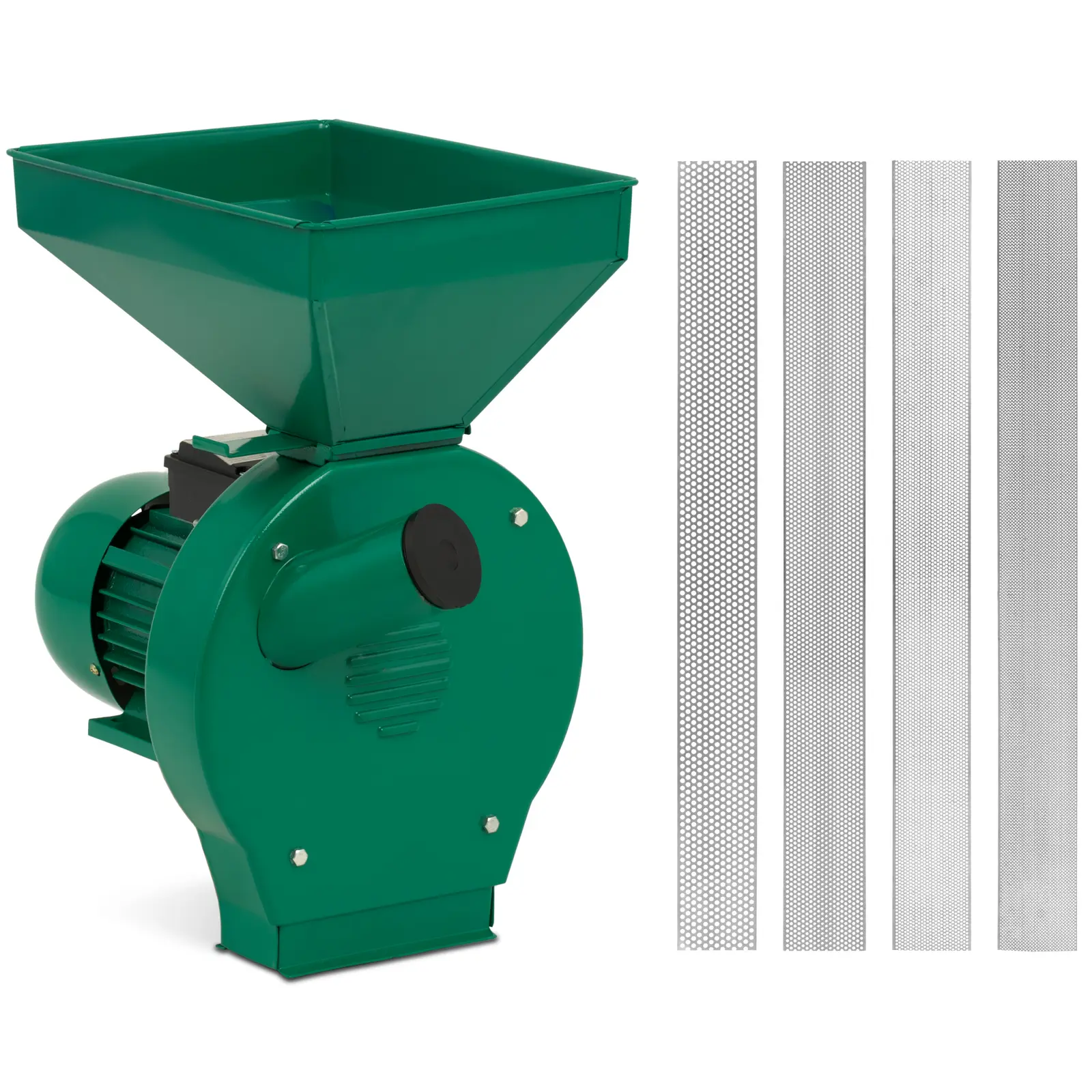 Mlýnek na obilí - 1 100 W - 250 kg/h - 4 velikosti otvorů síta